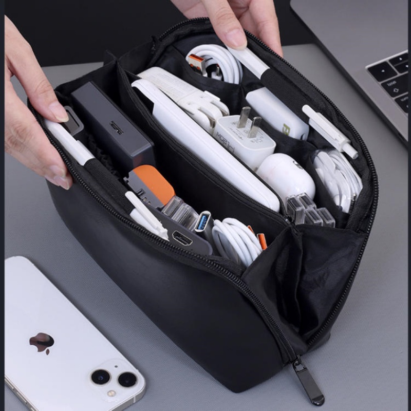 PU Tech Organizer Pouch Travel - Tech Accessories Storage 评论和价格